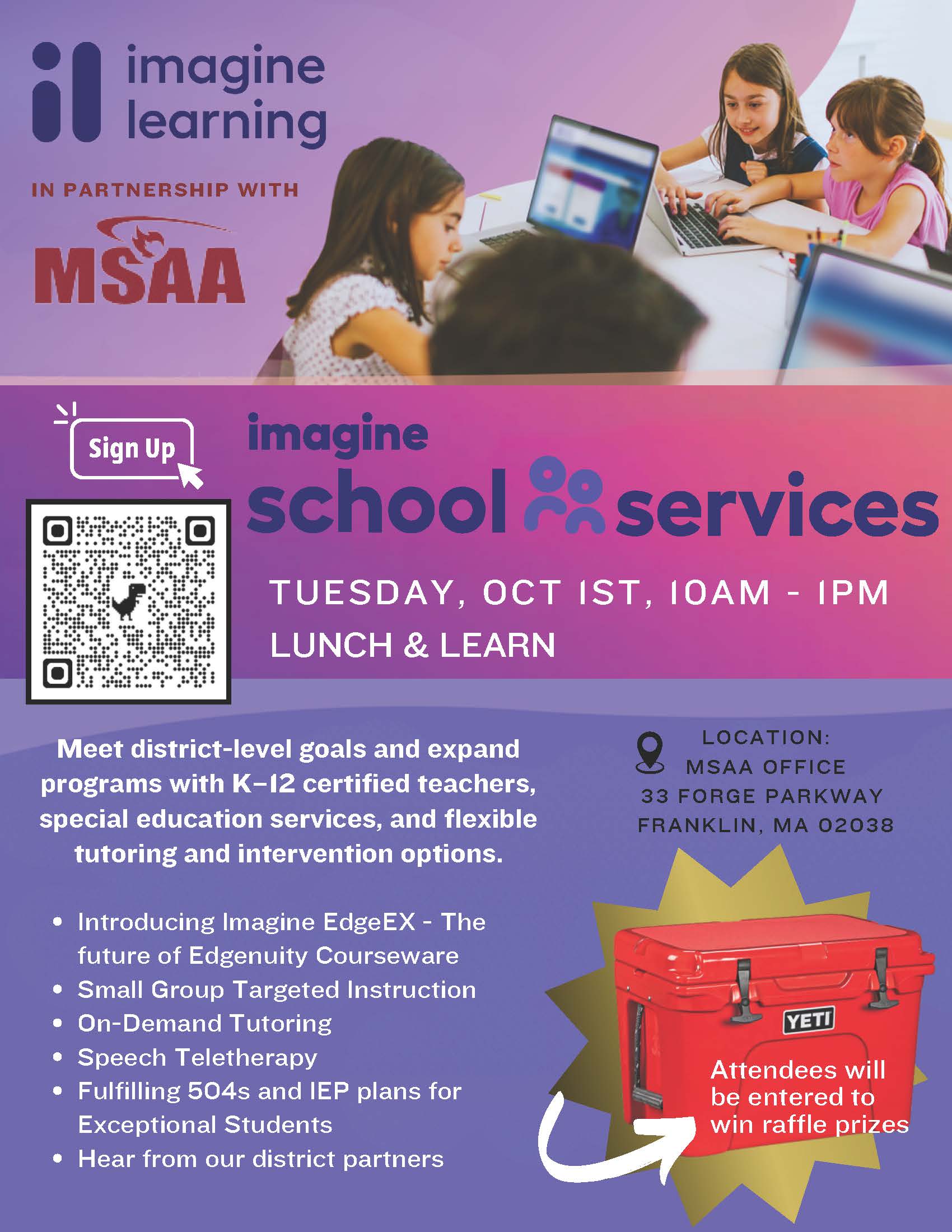 imagine school services flyer